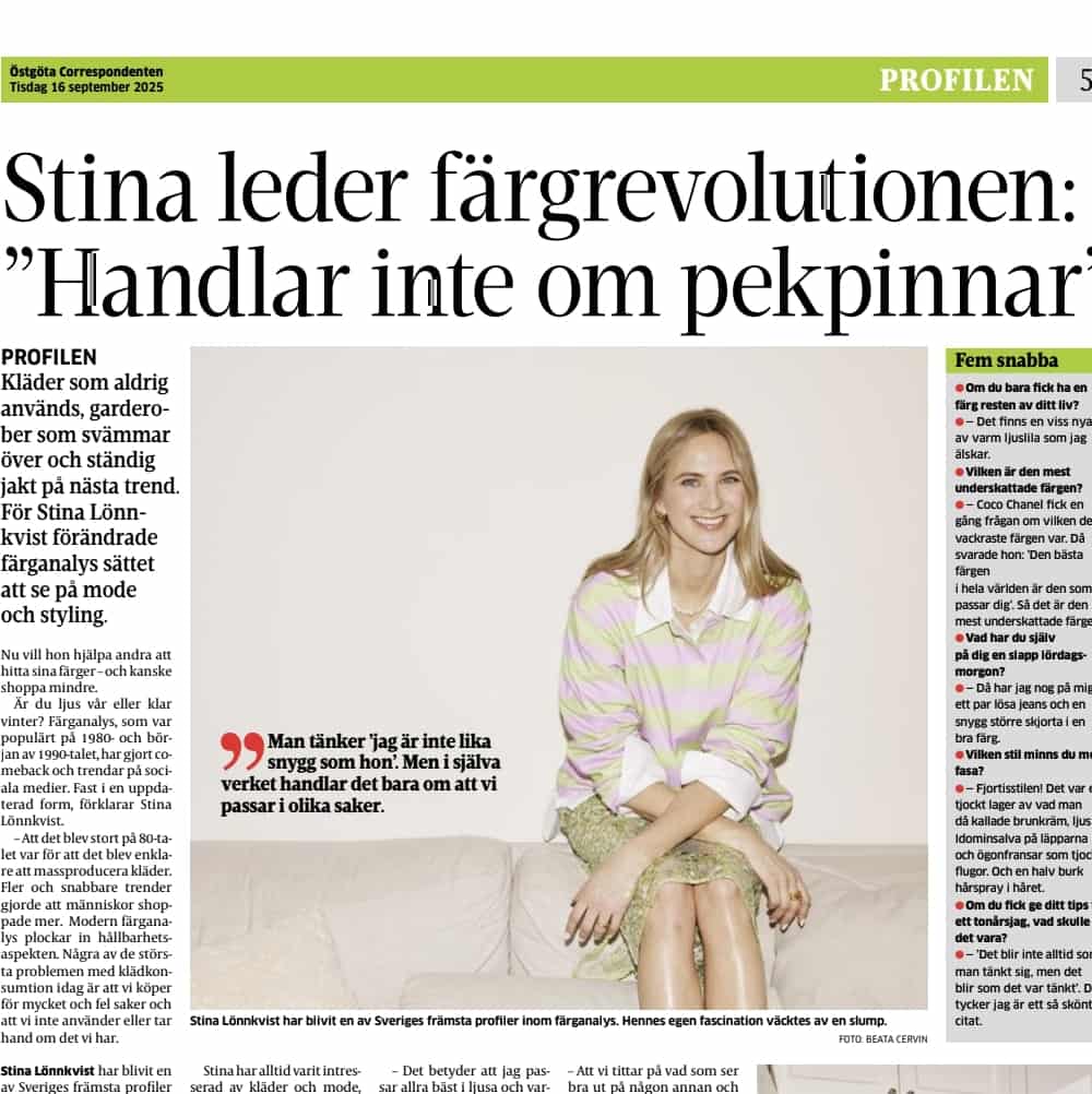 Stina leder färgrevolutionen