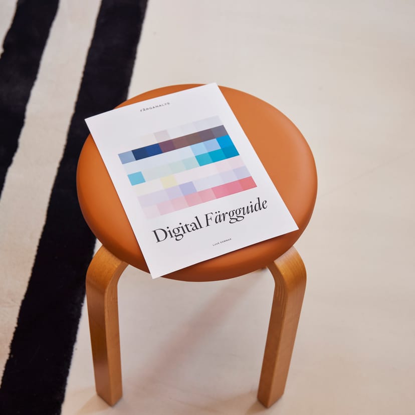 Digital färgpalett för en säsong