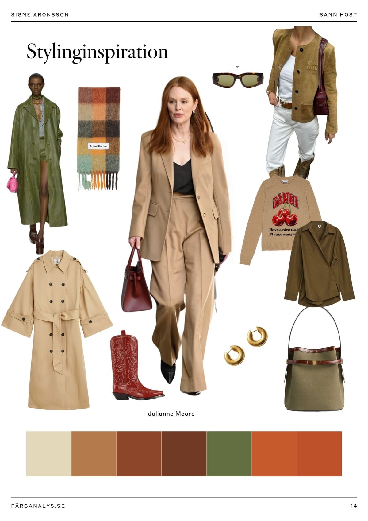 Exempelsida 3 från färganalysrapport: Basfärger