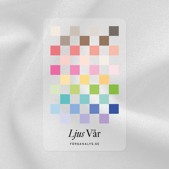 Färgkort i plexiglas: Ljus Vår