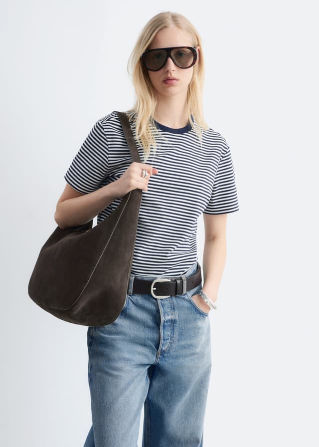 T-shirt i bomull med rund hals